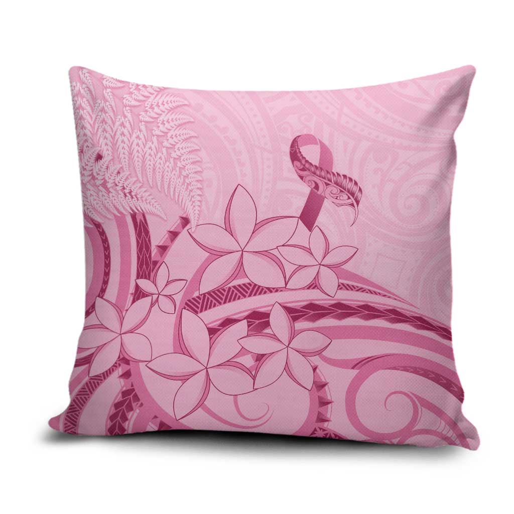 Aotearoa Maori Pillow Cover Pink Fern Ribbons - Polynesian Pride