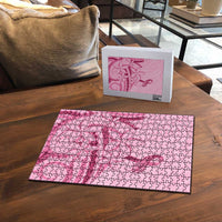 Aotearoa Maori Puzzle Pink Fern Ribbons LT7 - Polynesian Pride