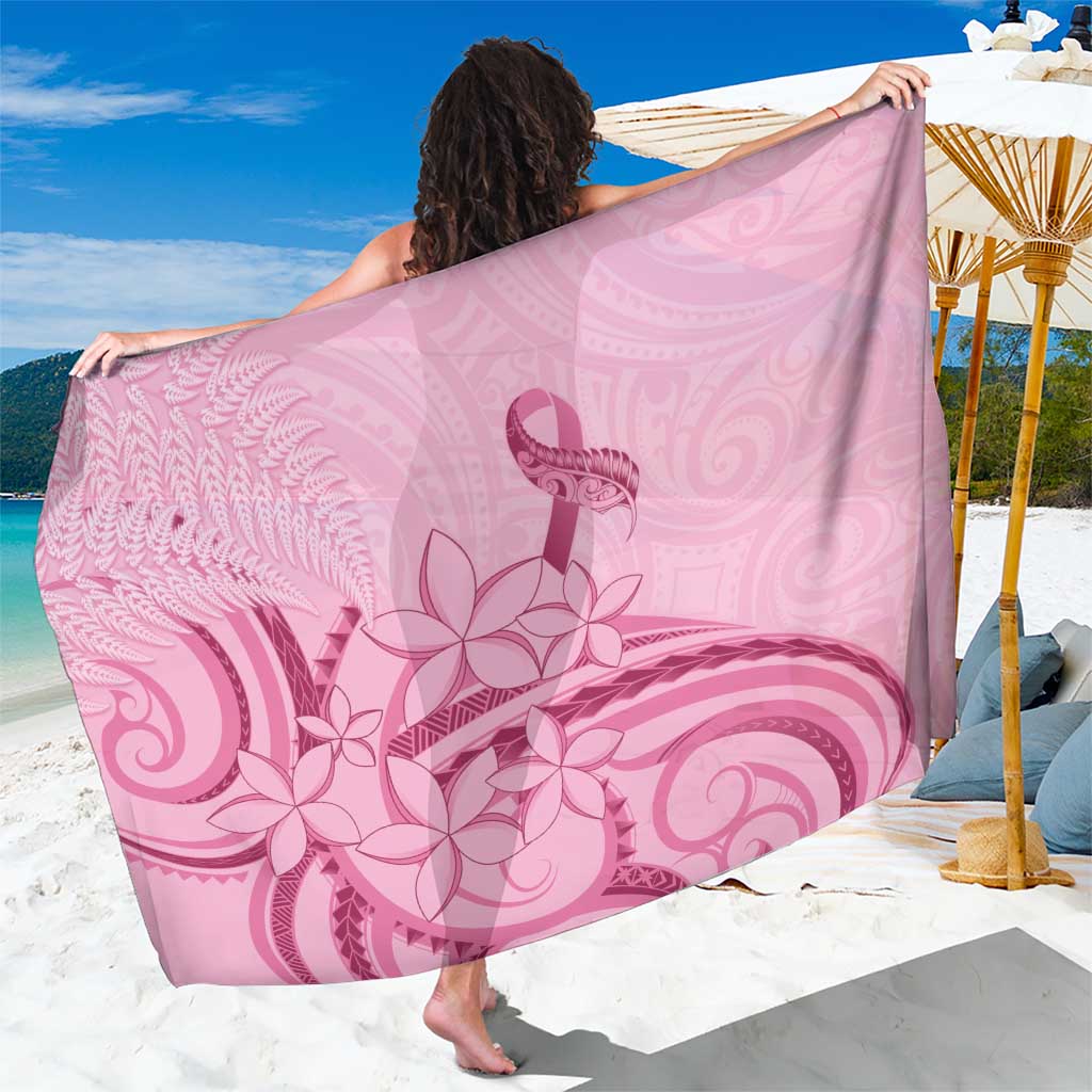 Aotearoa Maori Sarong Pink Fern Ribbons LT7 One Size 44 x 66 inches Pink - Polynesian Pride