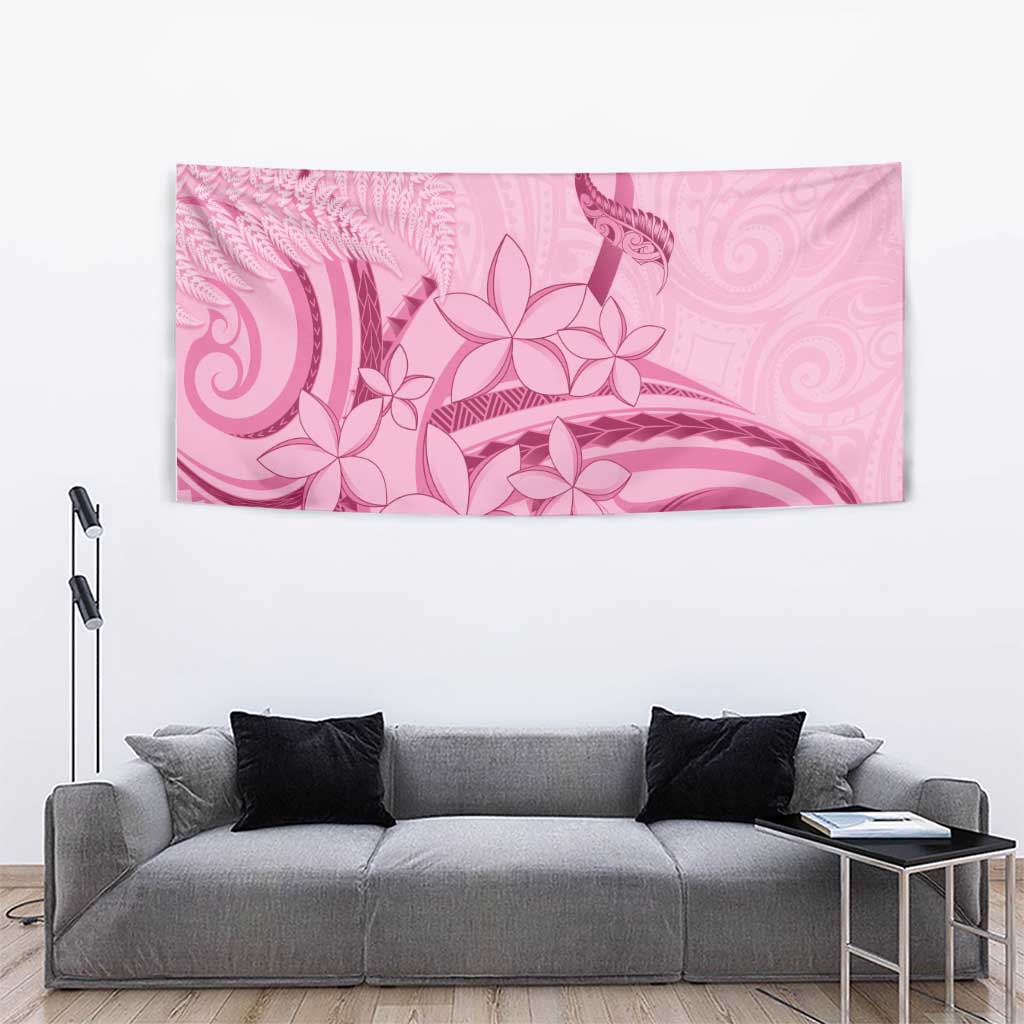 Aotearoa Maori Tapestry Pink Fern Ribbons LT7 - Polynesian Pride