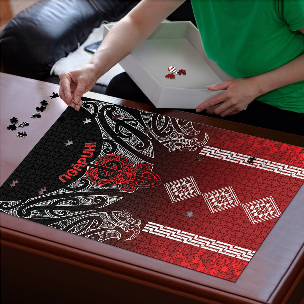 Aotearoa Maori Iwi Heritage Puzzle Ngapuhi Kokowai LT7 - Polynesian Pride
