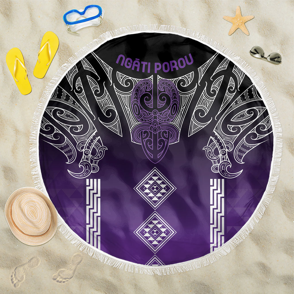Aotearoa Maori Iwi Heritage Beach Blanket Ngati Porou Waiporoporo