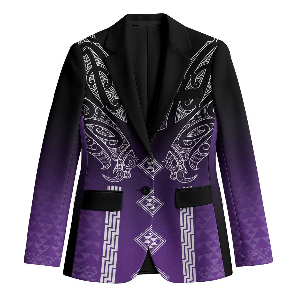 Aotearoa Maori Iwi Heritage Blazer Ngati Porou Waiporoporo LT7 Unisex Purple - Polynesian Pride
