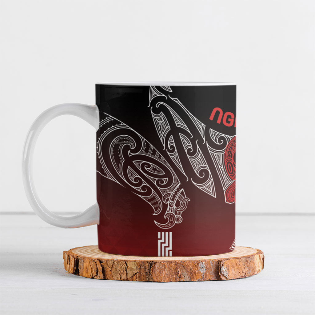 Aotearoa Maori Iwi Heritage Ceramic Mug Ngati Porou Waiporoporo LT7 Purple - Polynesian Pride