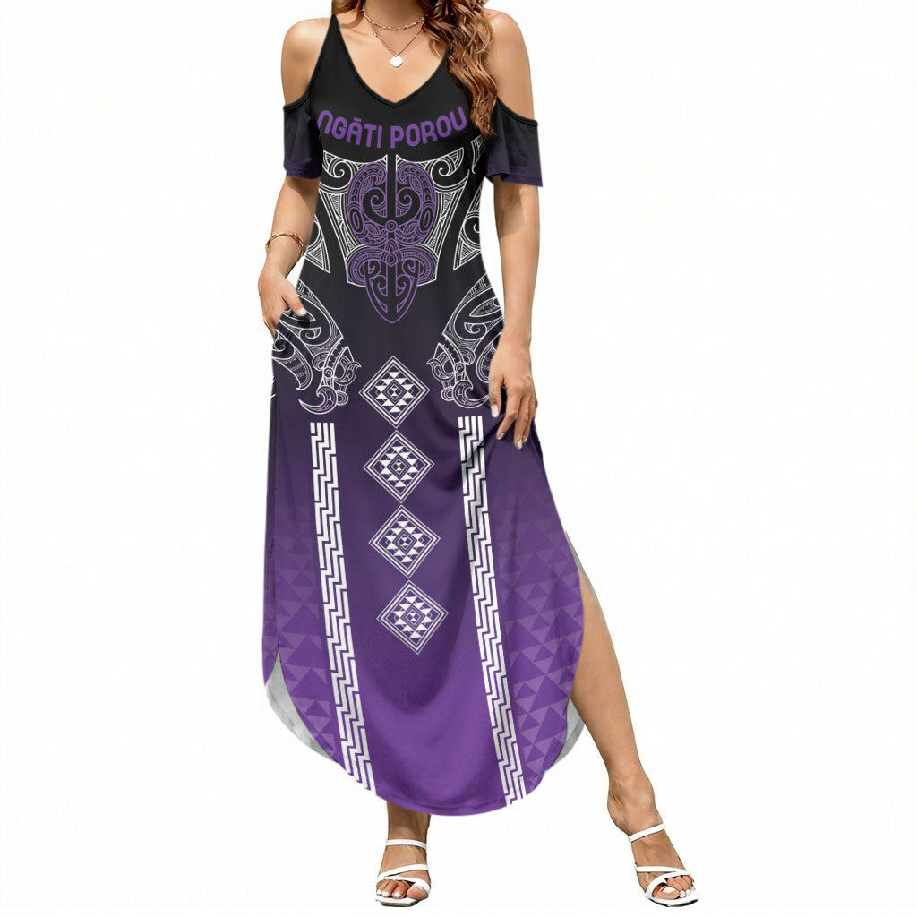 Aotearoa Maori Iwi Heritage Summer Maxi Dress Ngati Porou Waiporoporo
