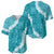 Hawaii Aloha Baseball Jersey Teal Quilt Patch Work Mix Plumeria Lei