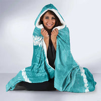 Hawaii Aloha Hooded Blanket Teal Quilt Patch Work Mix Plumeria Lei LT7 - Polynesian Pride