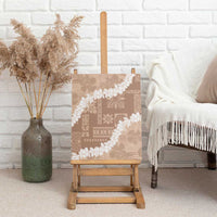 Hawaii Aloha Canvas Wall Art Beige Quilt Patch Work Mix Plumeria Lei LT7 - Polynesian Pride