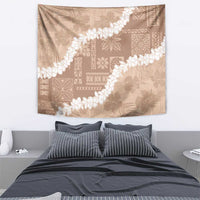 Hawaii Aloha Tapestry Beige Quilt Patch Work Mix Plumeria Lei LT7 - Polynesian Pride