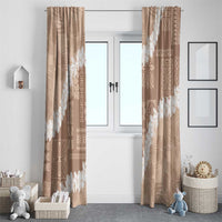 Hawaii Aloha Window Curtain Beige Quilt Patch Work Mix Plumeria Lei LT7 - Polynesian Pride
