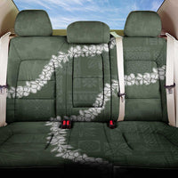 Hawaii Aloha Back Car Seat Cover Sage Quilt Patch Work Mix Plumeria Lei LT7 One Size Sage - Polynesian Pride
