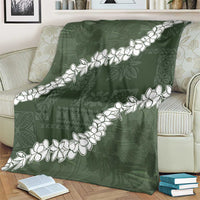 Hawaii Aloha Blanket Sage Quilt Patch Work Mix Plumeria Lei LT7 - Polynesian Pride