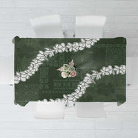 Hawaii Aloha Tablecloth Sage Quilt Patch Work Mix Plumeria Lei LT7 Sage - Polynesian Pride