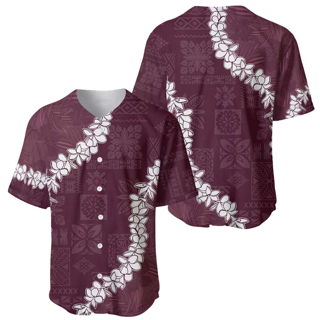 Hawaii Aloha Baseball Jersey Champange Quilt Patch Work Mix Plumeria Lei LT7 - Polynesian Pride