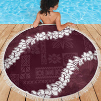 Hawaii Aloha Beach Blanket Champange Quilt Patch Work Mix Plumeria Lei LT7 - Polynesian Pride