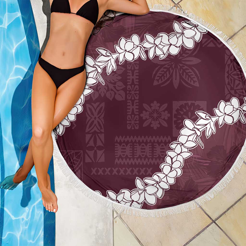 Hawaii Aloha Beach Blanket Champange Quilt Patch Work Mix Plumeria Lei LT7 - Polynesian Pride
