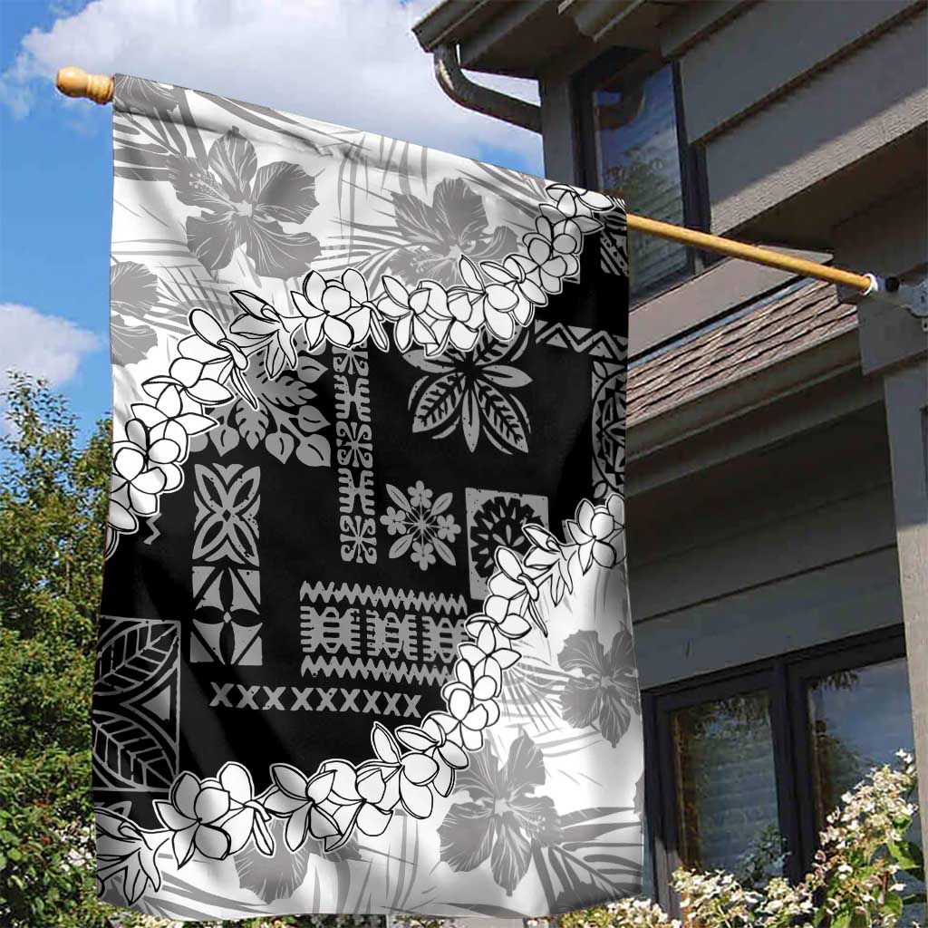 Hawaii Aloha Garden Flag White Quilt Patch Work Mix Plumeria Lei LT7 - Polynesian Pride