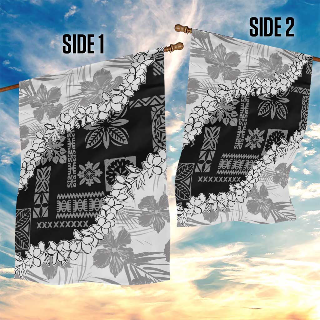 Hawaii Aloha Garden Flag White Quilt Patch Work Mix Plumeria Lei LT7 - Polynesian Pride