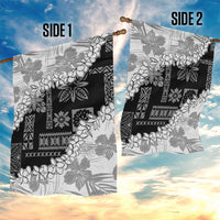 Hawaii Aloha Garden Flag White Quilt Patch Work Mix Plumeria Lei LT7 - Polynesian Pride