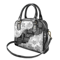 Hawaii Aloha Shoulder Handbag White Quilt Patch Work Mix Plumeria Lei LT7 - Polynesian Pride