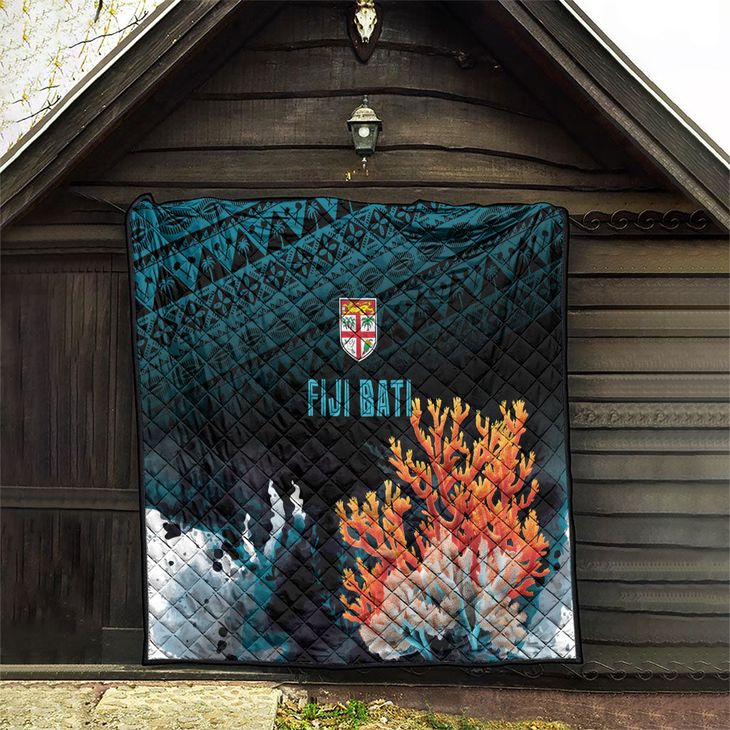 Fiji Bati Rugby Viti Masi Quilt Coral Motifs LT7 - Polynesian Pride