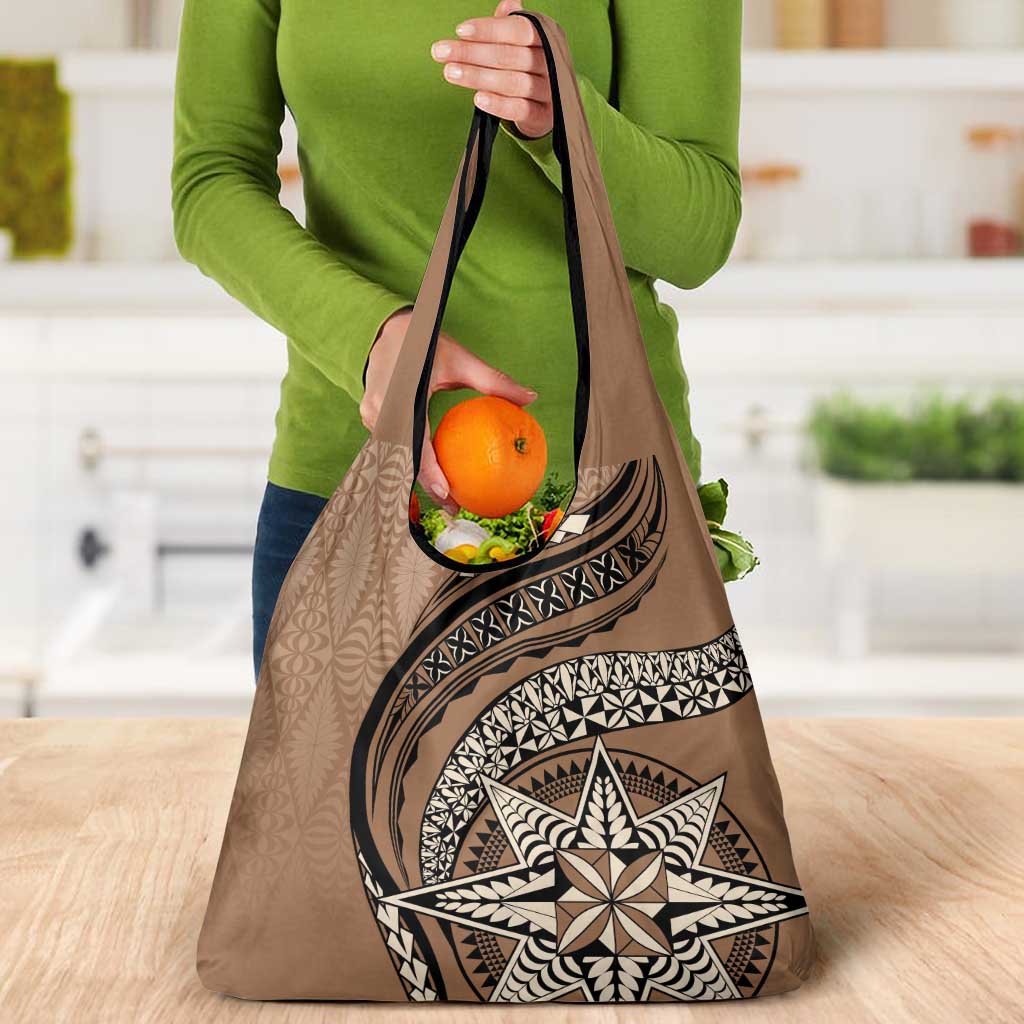 Tonga Ngatu Grocery Bag Tokelau Classic Motifs