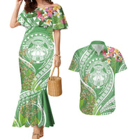 Aloha Molokai Island Couples Matching Mermaid Dress and Hawaiian Shirt Hawaii Pua Kukui