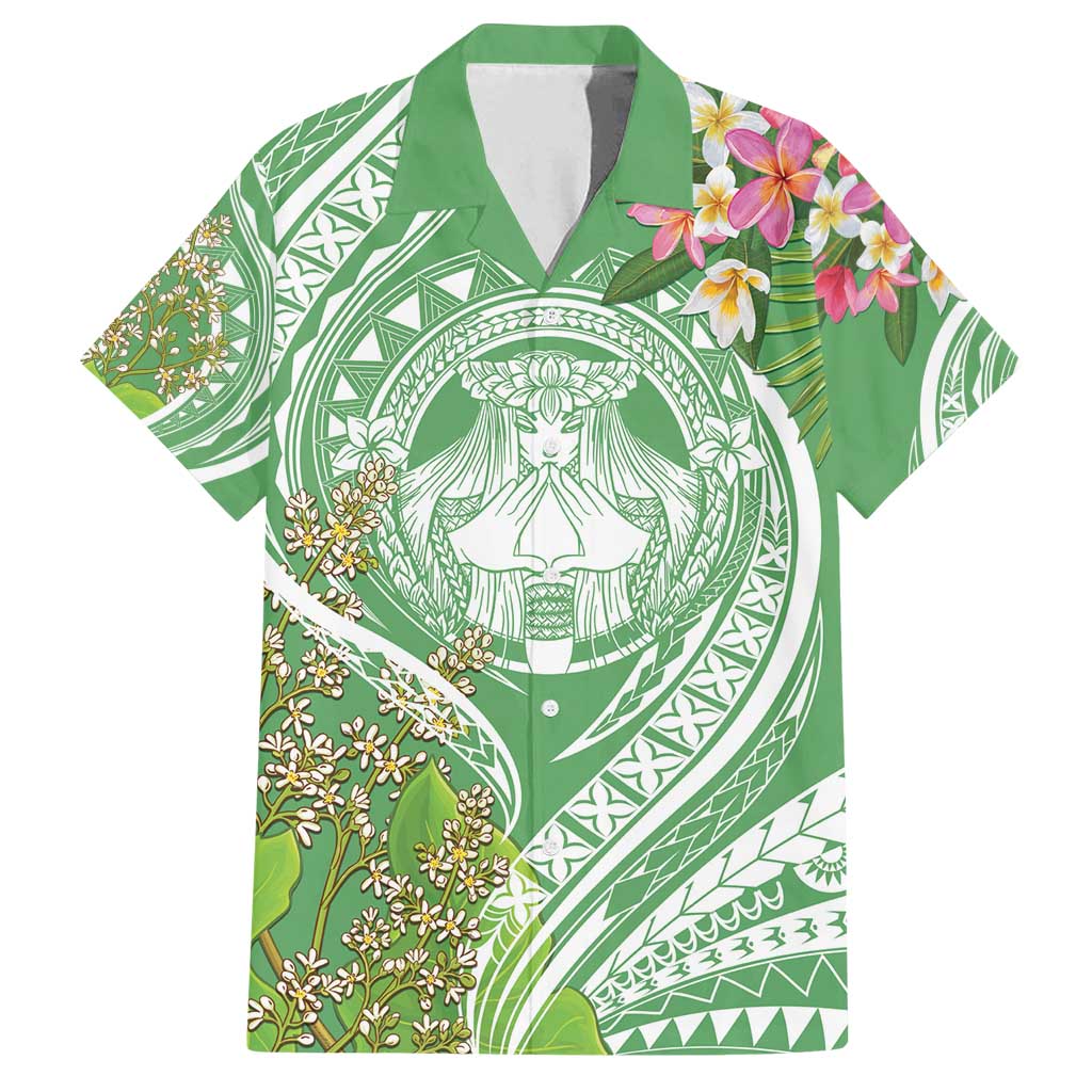 Aloha Molokai Island Family Matching Summer Maxi Dress and Hawaiian Shirt Hawaii Pua Kukui