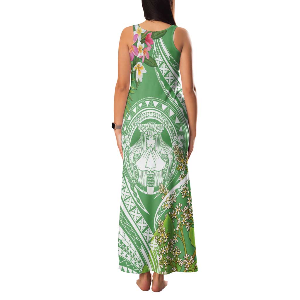 Aloha Molokai Island Family Matching Tank Maxi Dress and Hawaiian Shirt Hawaii Pua Kukui
