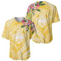 Aloha Hawaii Oahu Baseball Jersey Wahine with Ilima Lei