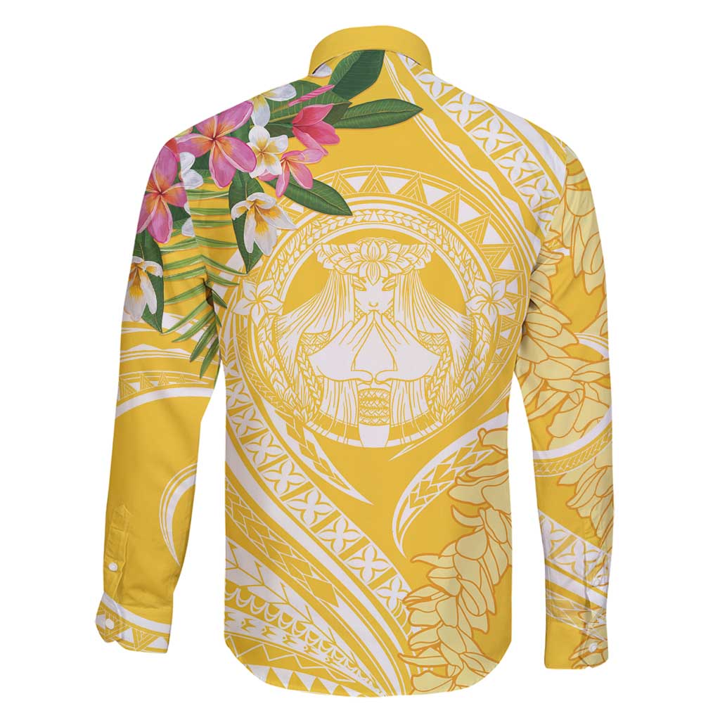 Aloha Hawaii Oahu Family Matching Summer Maxi Dress and Hawaiian Shirt Wahine with Ilima Lei