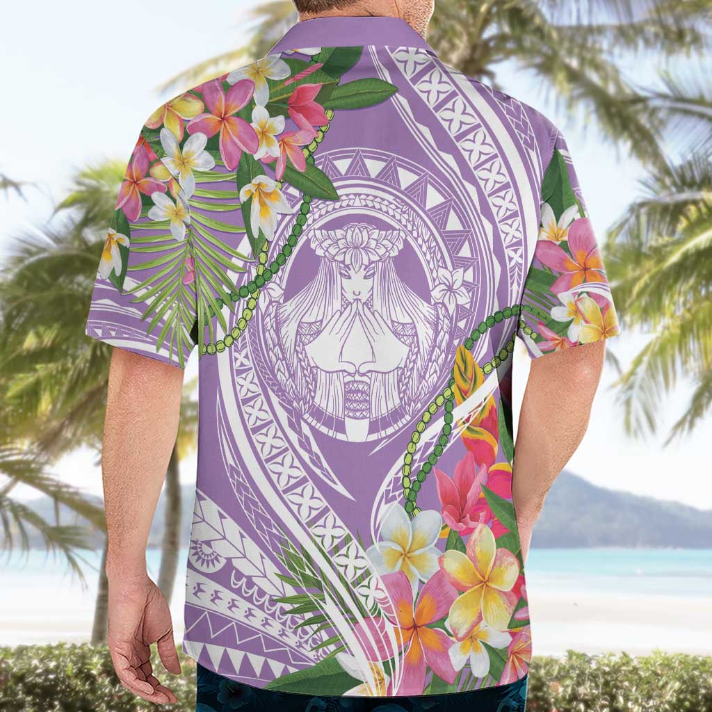 Aloha Hawaii Kauai Hawaiian Shirt Frangipani Mix Mokihana Lei