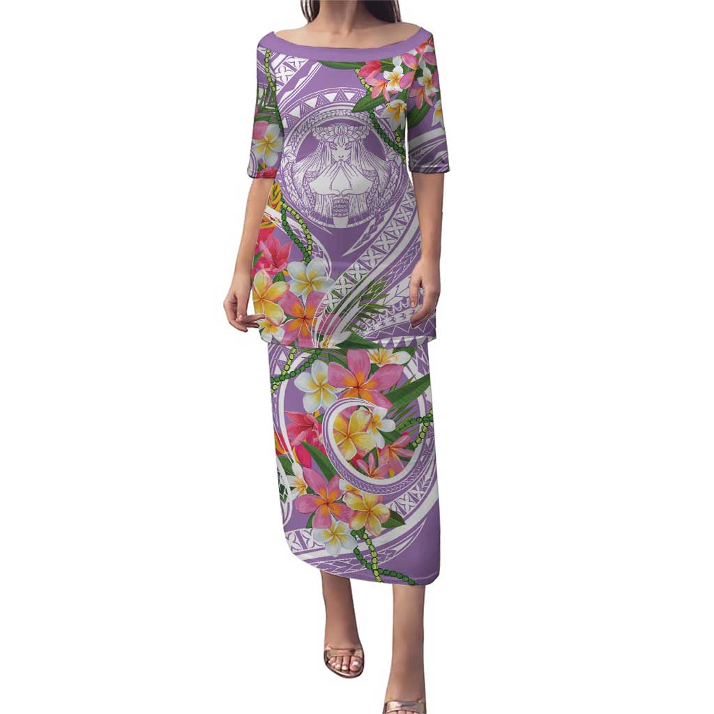 Aloha Hawaii Kauai Puletasi Frangipani Mix Mokihana Lei