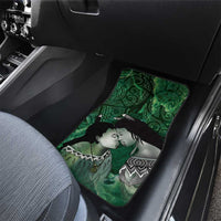 New Zealand Aroha Koe Mama Car Mats Maori Hongi - Pounamu