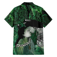 New Zealand Aroha Koe Mama Family Matching Long Sleeve Bodycon Dress and Hawaiian Shirt Maori Hongi - Pounamu LT7 - Polynesian Pride