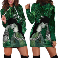 New Zealand Aroha Koe Mama Hoodie Dress Maori Hongi - Pounamu