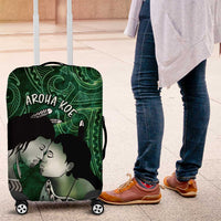 New Zealand Aroha Koe Mama Luggage Cover Maori Hongi - Pounamu