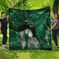 New Zealand Aroha Koe Mama Quilt Maori Hongi - Pounamu LT7 - Polynesian Pride