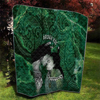 New Zealand Aroha Koe Mama Quilt Maori Hongi - Pounamu LT7 - Polynesian Pride