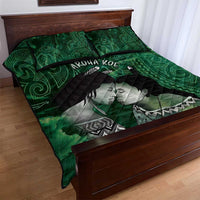 New Zealand Aroha Koe Mama Quilt Bed Set Maori Hongi - Pounamu