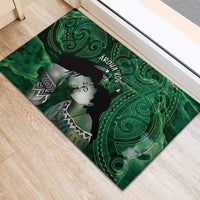 New Zealand Aroha Koe Mama Rubber Doormat Maori Hongi - Pounamu LT7 - Polynesian Pride
