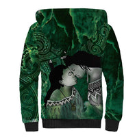 New Zealand Aroha Koe Mama Sherpa Hoodie Maori Hongi - Pounamu