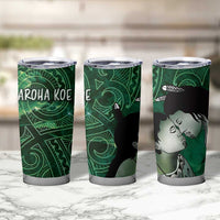 New Zealand Aroha Koe Mama Tumbler Cup Maori Hongi - Pounamu LT7 - Polynesian Pride