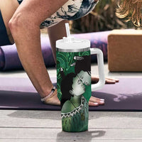 New Zealand Aroha Koe Mama Tumbler With Handle Maori Hongi - Pounamu LT7 - Polynesian Pride
