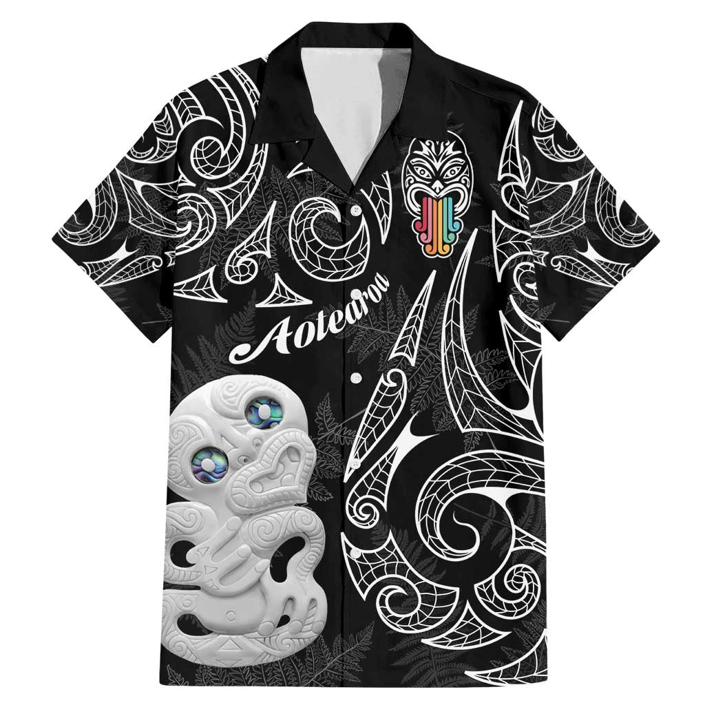 Kia Hara Te reo Maori Family Matching Mermaid Dress and Hawaiian Shirt Manaia Moko Pattern
