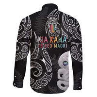 Kia Hara Te reo Maori Family Matching Mermaid Dress and Hawaiian Shirt Manaia Moko Pattern