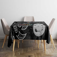 Kia Hara Te reo Maori Tablecloth Manaia Moko Pattern