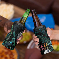 Kia Hara Te reo Maori 4 in 1 Can Cooler Tumbler Manaia Moko Mix Paua Shell LT7 - Polynesian Pride