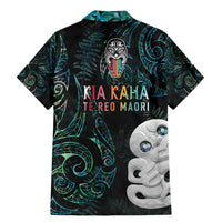 Kia Hara Te reo Maori Family Matching Mermaid Dress and Hawaiian Shirt Manaia Moko Mix Paua Shell