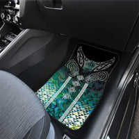 Aotearoa Maori Iwi Heritage Car Mats Ngati Kahungunu Paua Shell Turquoise LT7 - Polynesian Pride